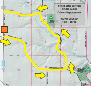 State Line Center Road Closes for Culvert Replacement | Butler County ...